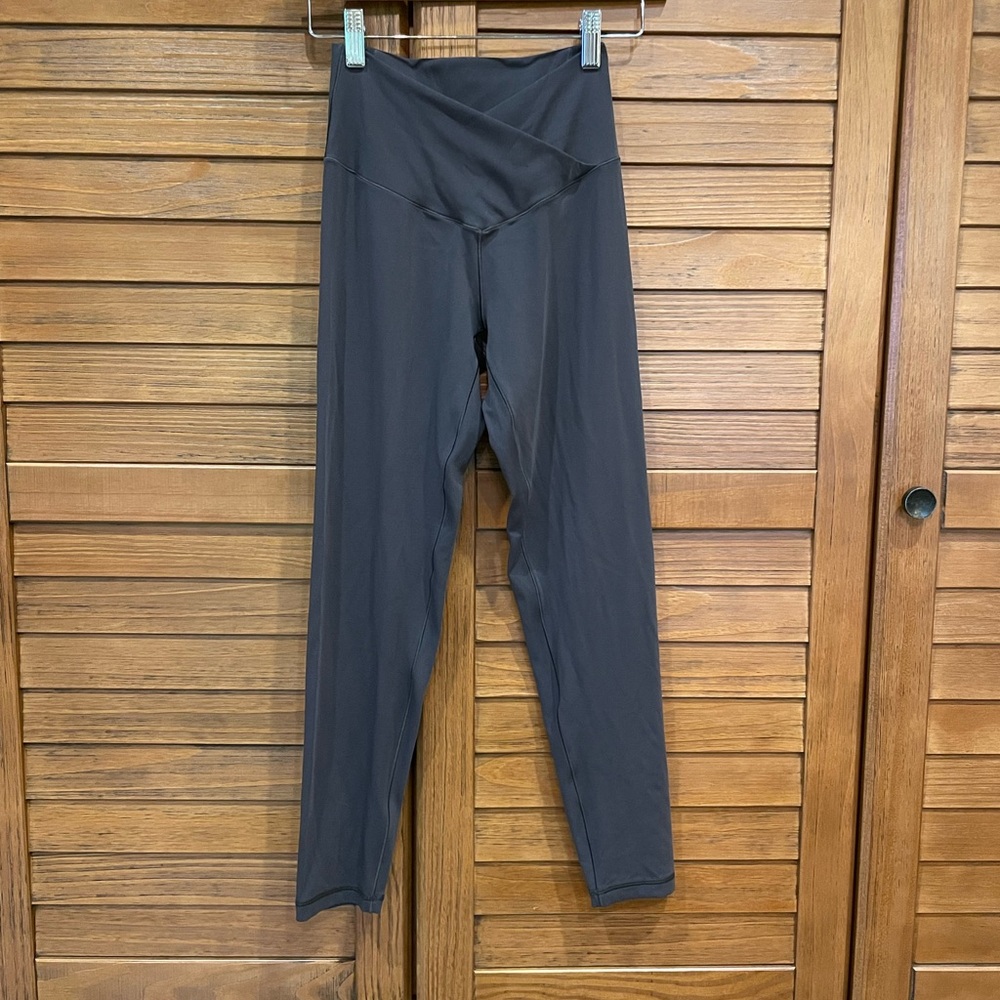Aerie OFFLINE gray cross over High-Waisted Leggings medium